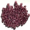 100 6mm Transparent Amethyst Glass Heart Beads